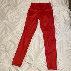 Aerie Leggings Red Size Medium